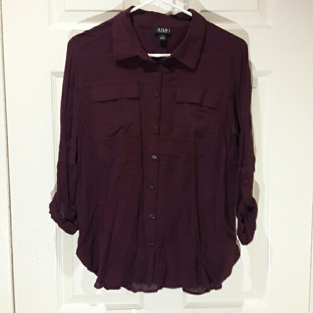 Plum Button-Down